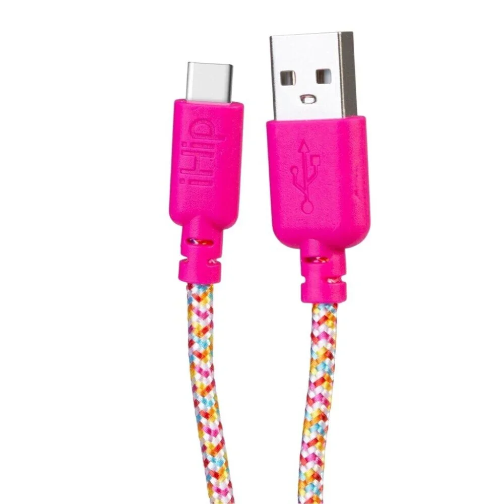 iHip Cute Braided 10ft Type-C USB Sync Charge Cable High Speed
